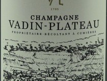Champagne AOC Vadin Plateau Blanc de Noirs Extra Brut - Etiquette
