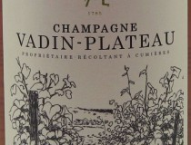 Champagne AOC Vadin Plateau Brut Rosé - Etiquette